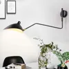 Lampy ścienne obracaj się na salon do sypialni w stylu vintage Ameryka Regulowane światła odczytu światła kinkietowe retro pająk