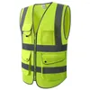 Men's Vests Cycling Jogging Safety Highlight Reflective Vest Night Work Security Running Clothing High Visibility