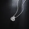 Ketens groothandel zilveren kleur voor vrouwen bruiloft nobele mooie mode elegante charme mooie hangketting ketting sieraden