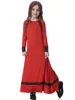 Roupas étnicas Crianças muçulmanas Abaya Enfant Robe Longo Vestido Maxi Para Crianças Kimono Ramadan Kaftan Marroquino Caftan Girls Islâmicos