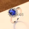 Band Rings PAG MAG Diana Ring S925 Silver Jewelry Kashmir Blue Treasure Temperament Personalized Jewelry J230819