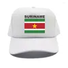 Casquettes de baseball Suriname Trucker Cap Summer Men Cool Country Flag Hat Baseball Unisex Outdoor Mesh Net