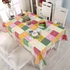 Tafle doek huis eettafel table met klein vers bloemenpatroon eenvoudige anti-fouling salontafel vierkante tafelkleed dressing tafelkleed r230819