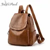 School Bags 2023 Luxury Brand Women Backpack High Quality Leather Backpacks Travel Fashion for Girls mochila feminina 230818