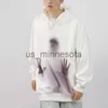 Sweats à capuche pour hommes Sweatshirts American Hands Printing Hoodies Femmes Couples Y2k Tops Sweat Streetwear Grunge Streetwear Femmes Goth Casual Loose Cloth J230818