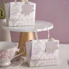 Geschenkwikkeling 1 st 1 Draagbare snoeptas Wedding Creative Return Gifts Box Baby Shower Mini Handtas Chocolade verpakking Papieren feestartikelen