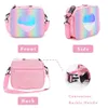 Diaper Bags Lunch Bag Rainbow Loving Heart Laser Portable Large Bento Pouch for Children Girl Thermal Insulated Cooler Shoulder Picnic Box 230818