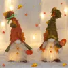 Andere evenementenfeestjes Autumn -decoraties Plush elf Dwarfs Dolls Halloween Gnome Pumpkin Sunflower Xmas Gifts Thanksgiving Kids Toys 230818