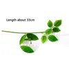 Decorative Flowers Green Leaves Stem Wire DIY Handmade Artifical Rose Stems Plant