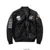 Large Nasa Co Branded Ma-1 Men's Pilot Double Sided Jacket Fashion Casual Embroidery Coat Men 2024