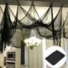 Inne imprezy imprezowe Black Halloween Gaza 72x186 CM Creepy Cloth Nettting Spider Decor Horror Dekoracja 230818