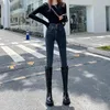 Jeans femme PTKPCC Vintage taille haute crayon maigre coréen all-match Slim Denim pantalon classique cheville longueur femmes pantalon