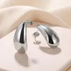 Stud Earrings Stainless Steel Water Drop Ear Piercing for Women Delicacy Fashion Ears Jewelry Gift Tendency Free Delivery 19R0