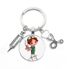 Llaveros Lanyards Lindo Kechain médico con amor Corazón Ángel Llavero Joyería de personalidad Titular de regalo de Acción de Gracias para enfermera y doctor Smtau