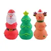 Dog Toys Chews Pet Christmas Tree Elk Deer Santa Claus Bite Resistant Grinding Teeth Cleaning Squeaker Rubber Toy Accessories 230818