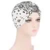 ビーニー/スカルキャップレディース化学療法帽子がん帽子の花の花印刷イスラム教徒の髪のスカーフターバンヘッドラップラップランダムカラーUSVN3 B DHKEZ