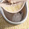 Cat Carriers Travel Bag Universal Barrel Shape Straw Plaited Hamster Carrying Hedgehog Sleeping Pouch Pet Carrier Cage