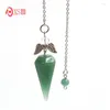 قلادات قلادة 1 PCS CRYSTAL NATIRE OPAL HEXAGON HAXAGID WING WIND Reiki Pendulum Balancing Chakra Healing Charms Jewelry