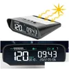 Autokompass Solar HUD GPS Head-up Display Digitalem Tachometer Tachometer Übergeschwindigkeit Alarm Ermüdung Alarmhöhe Kilometerabtastung del dhhys