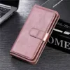 Magnetic Folio Phone Case för iPhone 15 14 13 Pro Max Samsung Galaxy Folding Z Fold3 Fold4 S22 S23 Ultra A23 5G A24 A25 A23E A23S A54 A34 A04E 10 KORT SLOTS PALLETSKAL