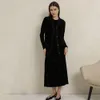 Urban Sexy Dresses AP Velvet Maxi Women Dress Blazer Top 2024 Autumn Lady Clothes Sleeveless 2003 230818