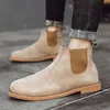 Boots Spring and autumn hightop casual boots men's British style tooling Korean fashion allmatch handsome leather 230818