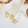 Naszyjniki wiszące Wyolbrzymiony naszyjnik perłowy dla kobiet proste wszechstronne złotą koralik otwierający kołnierz Exquacit Clavicle Koreańska biżuteria modowa