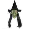 Party Masks Halloween Witch LaTex Mask Terror Long Hair Cosplay Party Ball Ghost House HEAPEAR LIVE rekwizyty 230818