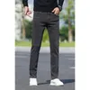 Herren Jeans Herbst/Winterkleidung Luxus graue koreanische Straßenhose für Männer Stretch Cowboy lässig Denimhose Männlich