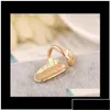 Band Rings Alloy Simplicity Fingernail Ring Womens Jewelry Golden And Sier Tone Nail Art Finger Xiipy Aztae Drop Delivery Dhsav