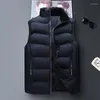 Mäns västar 2023 Mens Vest Korean Fashion Men ner ärmlösa huva manliga kläder Waistcoat Casual Winter Coat Plus Size 6xl