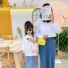 Backpacks Korean INS Crossbody Bags For Kids Girls Mini Purse Bag Handbag Cute Shoulder Small Messenger Luxury Designer Pearl PU 230818