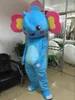 Costumi di mascotte di qualità fatta fatta da elefante in costume da elefante essere di lussuoso adulto resistente