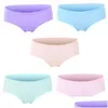 Kadın Panties Feilibin 5pcs/Lot Sızıntı Kanıtı Menstrüel Dönem Kadınların iç çamaşırı fizyolojik pantolon sağlıklı pamuk sorunsuz bayanlar dro dh4co