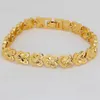 Link bransoletki afrykańskie imprezowe prezenty biżuterii 24K biżuteria kubańska łańcuch Bangle Dubai Gold Color Różne kształty bransoletka dla mężczyzn i