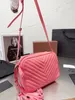 Kvinnor kamerapåse louloulou mode shopping satchels axel väskor läderkedja tofs crossbody messenger väskor hobo handväska lyxdesigner purses svart plånbok