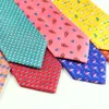 TIE CORSE SCAGLIAMENTO SMITTURA SMIFT MASHIO ANIMA IN SEGGIO 100% Ties Flamingo Cane Sheep Stampa uomini Adatto per il tempo libero Cravat Cravat 230818