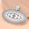 Anhänger Halsketten 3pcs/Los tibetaner Silber Boho Böhmen große Stammesanschlüsse Zauberhänger für DIY Halskette Schmuck Erstellen Erkenntnis