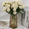 장식 꽃 결혼식 장식 인공 가을 색 미니 볼 크리 씨 산기 꽃다발 시뮬레이션 꽃 레스토랑 장식 가짜 식물