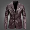 Men's Jackets PU Jacket Men Solid Color Leather Coat Jacket Casual PU Coats Motorcycle Biker Coat Leather Jackets Male Big Size 6XL 230816