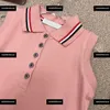 Kids Designer kleding meisjes polo nek shirt jurk maat 100-160 cm gratis verzending baby zomer geplooide rok nieuw product