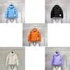 Winter jacket long sleeve down jackets Geometric printed clothes Mens Puffer Jacket Down Parkas Women Hooded black white blue size 1-5 2023 Top Quality Couples Parkas