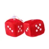 Interior Decorations 1 Pair Fuzzy Dice Dots Rear View Mirror Hanger Decoration Car Styling Accessorie Drop Delivery Mobiles Motorcyc Dh4Bw