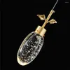 Pendant Lamps Creative Luxury LED Crystal Hanging Home Decoration Light Fixtures Modern Simple Bedroom Bedside Lamp AC