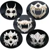Party Masks Halloween Mask Half Face Harts Creepy Horrible Fancy Unique Simulation Tiger Tooth Party Masks Demon Evil Clown Costume Cosplay 230818