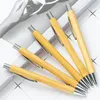 竹のボールペンを押す竹/木材広告ボールペンペンがレーザーロゴタッチスクリーンペンLT501を印刷できます