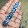 Bangle Natural Aquamarine Bracelet Moda Mulheres Cura Jóias Gemases Reiki Energy Holiday Gift 1PCS