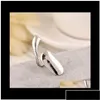 Band Rings Alloy Simplicity Fingernail Ring Womens Jewelry Golden And Sier Tone Nail Art Finger Xiipy Aztae Drop Delivery Dhsav