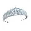 Hair Clips MYFEIVO Bridal Crown Full Zircon Princess Wedding Tiaras Party Prom Women Jewelry Accessories HQ0928