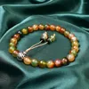 Brin 27 perles Mala méditation soulager l'anxiété énergie Bracelet 8 MM pierres naturelles spirituel Yoga bijoux goutte en gros